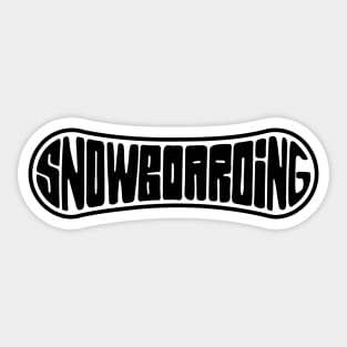 SNOWBOARDING Sticker